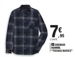 E.Leclerc CHEMISE HOMME TISSAIA BASICS offre