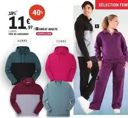 E.Leclerc Sweat Adulte offre