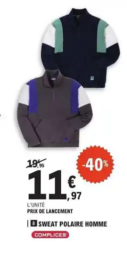 E.Leclerc Sweat polaire homme offre