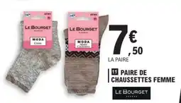 E.Leclerc Paire de chaussettes femme offre