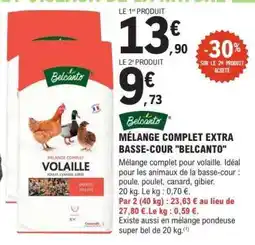 E.Leclerc MÉLANGE COMPLET EXTRA BASSE-COUR BELCANTO offre