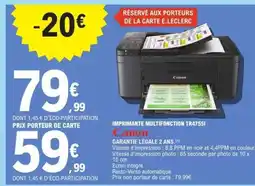 E.Leclerc Imprimante Multifonction TR4755I offre