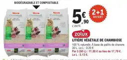 E.Leclerc Zolux Litière Végétale de Chambiose offre