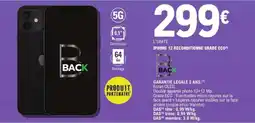 E.Leclerc IPHONE 12 RECONDITIONNE GRADE ECO offre