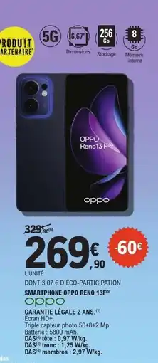 E.Leclerc SMARTPHONE OPPO RENO 13 offre