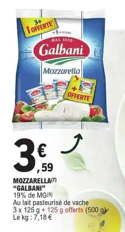 E.Leclerc Mozzarella Galbani offre
