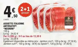 E.Leclerc ASSIETTE ITALIENNE ANTIPASTO NEGRONI offre