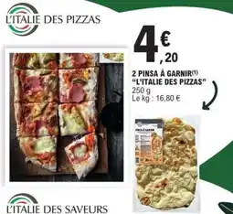 E.Leclerc 2 PINSA À GARNIR 'L’ITALIE DES PIZZAS' offre
