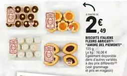 E.Leclerc Biscuits Italiens Fleurs Abricot 'Amore del Piemonti' offre