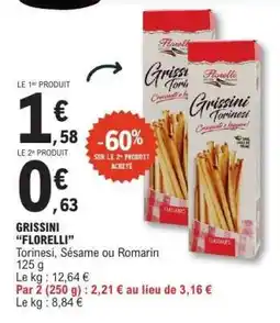 E.Leclerc GRISSINI FLORELLI offre