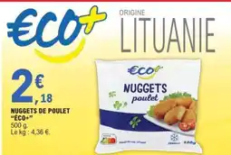 E.Leclerc NUGGETS DE POULET “ECO+” offre