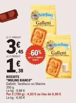 E.Leclerc BISCUITS “MULINO BIANCO” offre