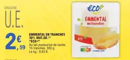 E.Leclerc Emmental en tranches offre