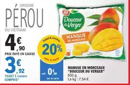 E.Leclerc MANGUE EN MORCEAUX “DOUCEUR DU VERGER” offre