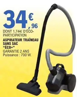 E.Leclerc Aspirateur Traîneau Sans Sac Éco+ offre