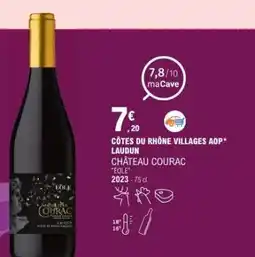 E.Leclerc CÔTES DU RHÔNE VILLAGES AOP* LAUDUN offre