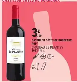 E.Leclerc CHÂTEAU LE PLANTEY 2023 offre
