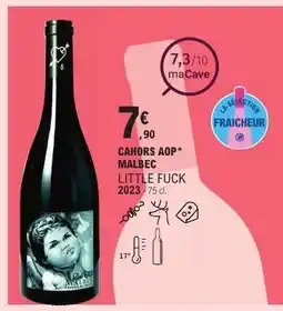 E.Leclerc CAHORS AOP MALBEC LITTLE FUCK 2023 offre
