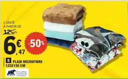 E.Leclerc PLAID MICROFIBRE 125X150 CM offre