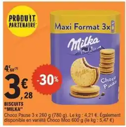 E.Leclerc Biscuits 'Milka' offre