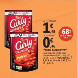 E.Leclerc Curly Cacahuètes offre