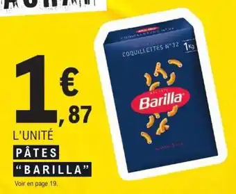E.Leclerc PÂTES BARILLA offre
