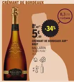 E.Leclerc CRÉMANT DE BORDEAUX AOP* BRUT offre