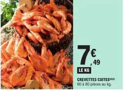 E.Leclerc CREVETTES CUITES offre