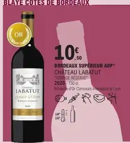 E.Leclerc CHÂTEAU LABATUT GRANDE RÉSERVE 2020 offre