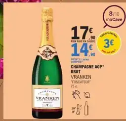 E.Leclerc Champagne AOP Brut Vranken Fondateur offre