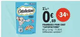 E.Leclerc Friandises pour chat Catisfactions offre
