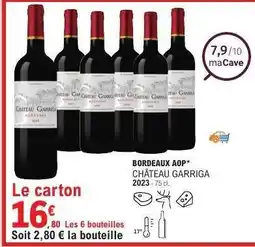 E.Leclerc CHÂTEAU GARRIGA 2023 offre