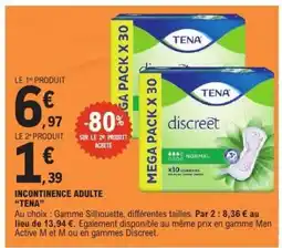 E.Leclerc INCONTINENCE ADULTE “TENA” offre