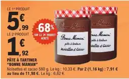 E.Leclerc Pâte à tartiner Bonne Maman offre