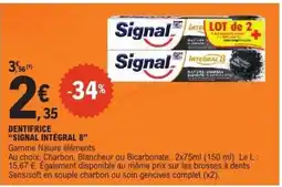E.Leclerc Dentifrice Signal Intégral 8 offre