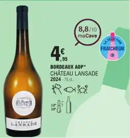 E.Leclerc Bordeaux aop château lansade 2024 offre