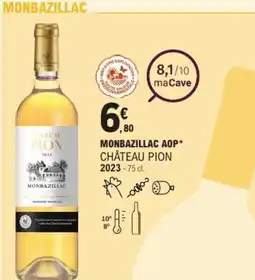 E.Leclerc Monbazillac aop château pion 2023 offre