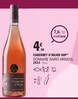 E.Leclerc Cabernet d'anjou aop domaine saint-arnoul 2024 offre