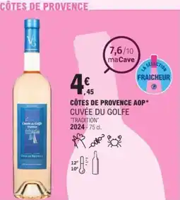 E.Leclerc Côtes de provence aop cuvée du golfe offre