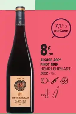 E.Leclerc Alsace aop pinot noir henri ehrhart 2022 offre