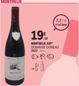 E.Leclerc MONTHELIE AOP DOMAINE DOREAU 2023 offre