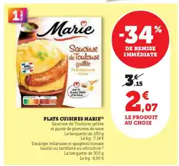 Hyper U MARIE Plats cuisines offre