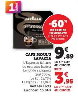 Hyper U LAVAZZA Cafe moulu offre
