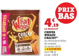 Hyper U WHAOU CRACKY Crepes offre