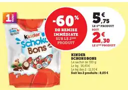 Hyper U KINDER Schokobons offre