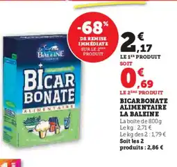 Hyper U Bi̇car bonate alimentaire la baleine offre