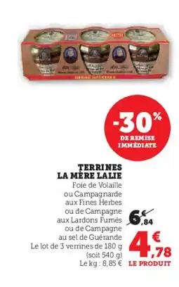 Hyper U Terrines la mère lalie offre