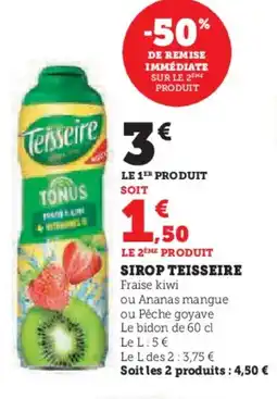 Hyper U TEISSEIRE Sirop offre