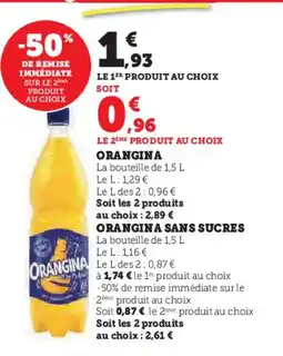 Hyper U ORANGINA offre