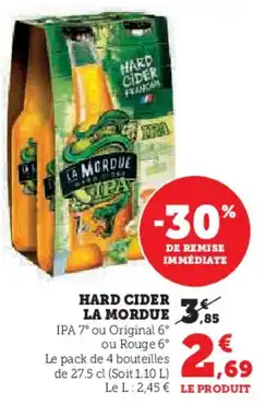 Hyper U LA MORDUE Hard cider offre